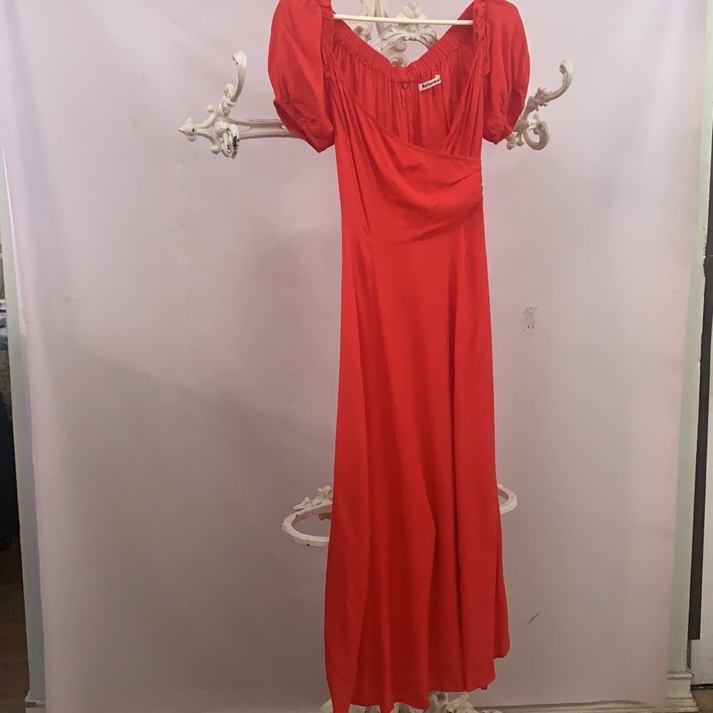 REFORMATION RED DRESS SIZE 0‎ - Picture 6 of 11